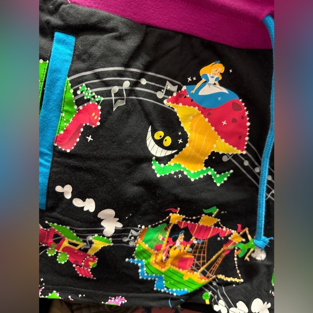 Disney 50th Anniversary Main Street Electrical Parade HoodieShorts set Ladies XL - Picture 9 of 11